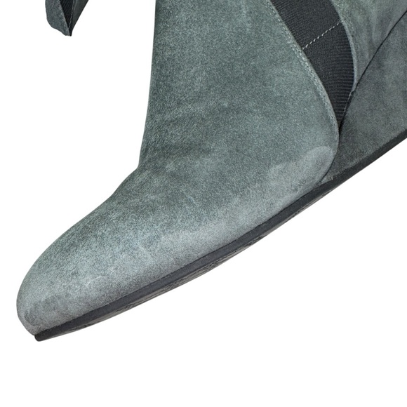 Vionic Elevated Stanton Suede Orthotic Wedge Boot Slate Grey Women's US 8 Nice - Picture 16 of 16